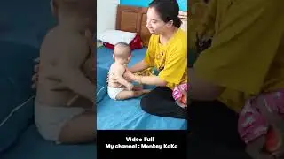 Monkey Hair Red Smart helps Mom take care and get diapers for Baby 3 #short