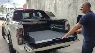 Trek4x4 Ute Tray Slide fitted to 2020+ Isuzu D Max ( same tub as Mazda BT50 2020+ ) Aussie made