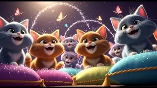 Fun Kids Rhymes Compilation 🎶 Kitty Cat Dance Party &ndash; Meow Meow Song and More Mixed Nursery Songs