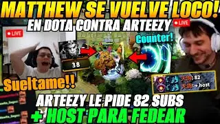😲Matthew se vuelve loco en dota contra ARTEEZY x esta razón!😲Matthew Monkey carry