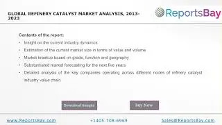 Global Refinery Catalyst Market Research & Industry Analysis- ReportsBay