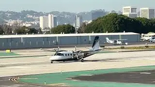 Commander 900 express turboprop jet takeoff from SMO N969TD