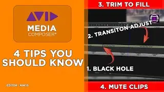 Avid Media Composer Tamil Tutorial | 4 TIPS YOU SHOULD KNOW