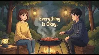 Quiet Ghibli BBQ 🌿 Slow Cooking & Cozy Ambience