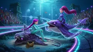 RUMI becomes the champion in the giant stingray race &ndash; KPOP Demon Hunter #rumi #kpopdemonhunter
