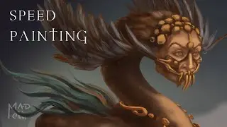 Creature concept art Speed paint | The Syrin (Clip Studio Paint) Dark fantasy