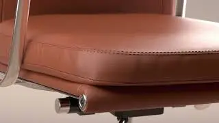Herman Miller / Eames Soft Pad Chair / 3D Product Animation in Camel Leather Office Chair Showcase