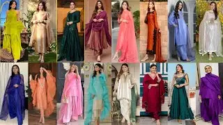 2025 Special Plain Satin Silk Suit Designs Ideas for Women's || Satin Dresses design || Suit design