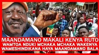 KIMEWAKA KENYA.!! MAANDAMANO MAKALI KENYA MPAKA USIKU HUU RUTO AKIMBIZWA KENYA.!!
