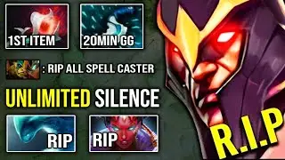 UNLIMITED SILENCE 12Min Orchid First Item Imba Disabler Ez Counter Mid QOP Immortal | DotA 2 Guide