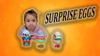 DISNEY SURPRISE EGG mini figures opening