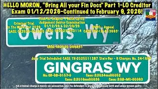 MORON, Part 1 “Bring All your Fin Docs