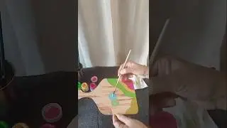 DIY boho wooden platter part 1 to be continued