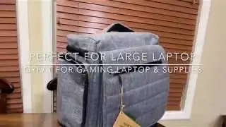 Perfect Laptop Travel Bag for Gamers, Travel, Safety 18.5 inch Max Area 51M Dream Backpack