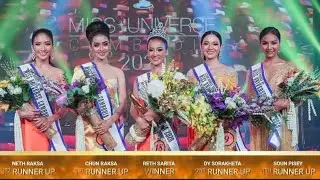 Evening Gown & Answer in TOP5 Miss Universe Cambodia 2020.