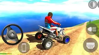 White ATV Extreme Offroad Stunt Ride | Indian Car Simulator x Indian Bike Driving 3D Gameplay 🎮🔥2026