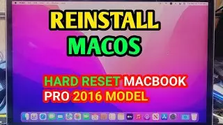 How to hard reset or reinstall  macos MacBook pro 2016 model/format MacBook pro easy way at home