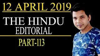 12 APRIL 2019 THE HINDU EDITORIAL