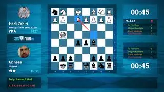 Chess Game Analysis: Hadi Zahiri - Qchess : 0-1 (By ChessFriends.com)