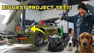 Engine Swapping my 1972 Datsun 240Z with a new Chevy 350!! (Part 1)