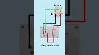 Power Point Wiring 16Amp #shorts