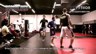 Rustam Khabilov, Adlan Amagov, Imanali Gamzatkhanov training at Jackson's - Winkelojohn's MMA-Part 2