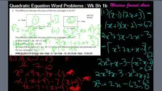 IGCSE Math 0580 Topic 30(b)/50 : Quadratic Equation Word Problems [Worksheet in description]