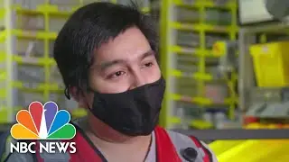 Behind The Scenes At An Amazon Warehouse | NBC Nightly News