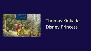 Thomas Kinkade Disney Princess Coloring Book Flip Through
