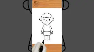 How to Draw a Boy | EASY Step-by-Step Drawing Tutorial | Cartoon Boy Drawing Tutorial 🎨
