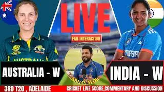 India Women vs Australia Women | 2ND INN LIVE | Live Score & Commentary | INDW vs AUSW
