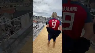 Haaland is good at everything🇳🇴 #norway #haaland #jumping #runningman #funnyvideo #erlinghaaland