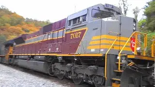 Maroon & Gray Canadian Pacific Heritage Unit on CSX Tank Train