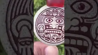 Ancient Sun God Carvings Pendant