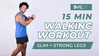 15 Min Walking Workout | Slim & Strong Legs | Beginner Friendly, No Equipment | At Home