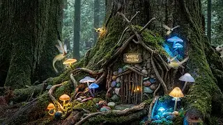 Mystical Fairy Green Moss Cottage 🍀 Enchanted Forest Ambience for Deep Sleep & Relaxation