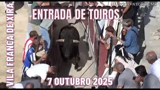 ENTRADAS E TOIROS DIA 7 DE OUTUBRO VILA FRANCA DE XIRA 2025