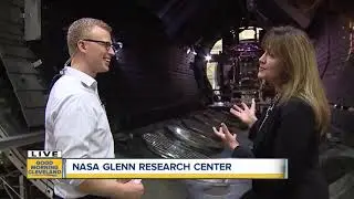 Trent speaks to NASA Glenn Research Center Director Janet Kavandi