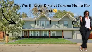 Luxury Custom Home Tour | Fort Worth River District | Walk to Trinity River | No HOA
