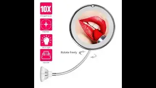 Makeup Mirror LED Mirror 360 Degree 7X 10X Folding Mirror Rotating Makeup Mirror My Flexible Mirror