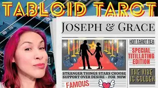 Spilling Hot Tarot Tea On JOSEPH QUINN & GRACE VAN DIEN ☕💟📰 TITILLATING TABLOID TAROT 🔮✨