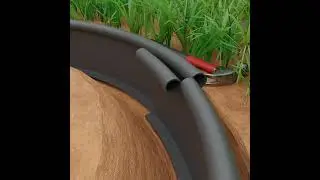 Монтаж Бордюра КАНТРИ  черного цвета