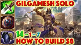 SMITE HOW TO BUILD GILGAMESH - Gilgamesh Solo Build Season 8 Conquest + How To + Guide + Gameplay