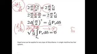 Transient stability,Equal area criterion