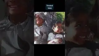 91 year old colorized footage from Trinidad 🇹🇹 #historical #shorts