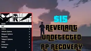 Revenant | GTA V Mod Menu Showcase! | RP Recovery, Friendly UI, Revamped!