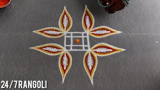 4x2 Dots Easy Daily Muggulu 🌺 24/7 Rangoli🌿 Traditional Rangoli 🌺 Latest Rangoli 🌺 Beginners Rangoli