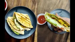 Viral Tiktok Tortilla Wrap Hack / Trending Wrap Hack from Roti / Paneer Wrap Hack /Healthy Wrap Hack