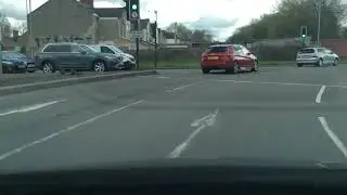 Bruce Street Bridge roundabout, turning right ￼
