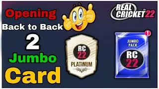 Opening  jumbo pack in Real Cricket 22 / Got 90 timing Platinum Player.